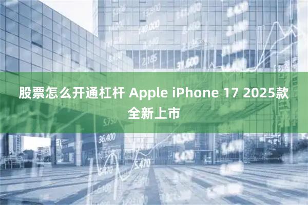 股票怎么开通杠杆 Apple iPhone 17 2025款全新上市